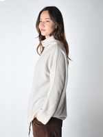 Fog Cashmere Funnel Neck Sweater