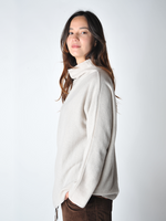 Fog Cashmere Funnel Neck Sweater