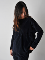 Ink Velvet Draw String Tunic