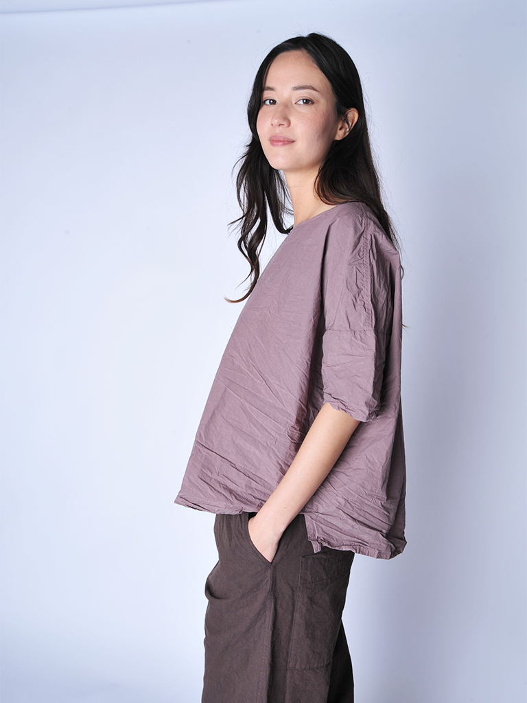 Mauve  Simple T Shirt - Roztayger