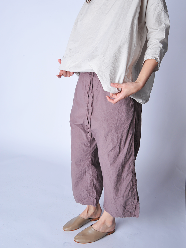 Mauve Wide and Short Trousers - Roztayger