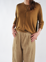 Hazlenut Linen Trousers - Roztayger