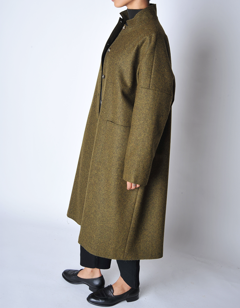 
                  
                    Forest Wool Felt Drop Shoulder Coat - Roztayger
                  
                