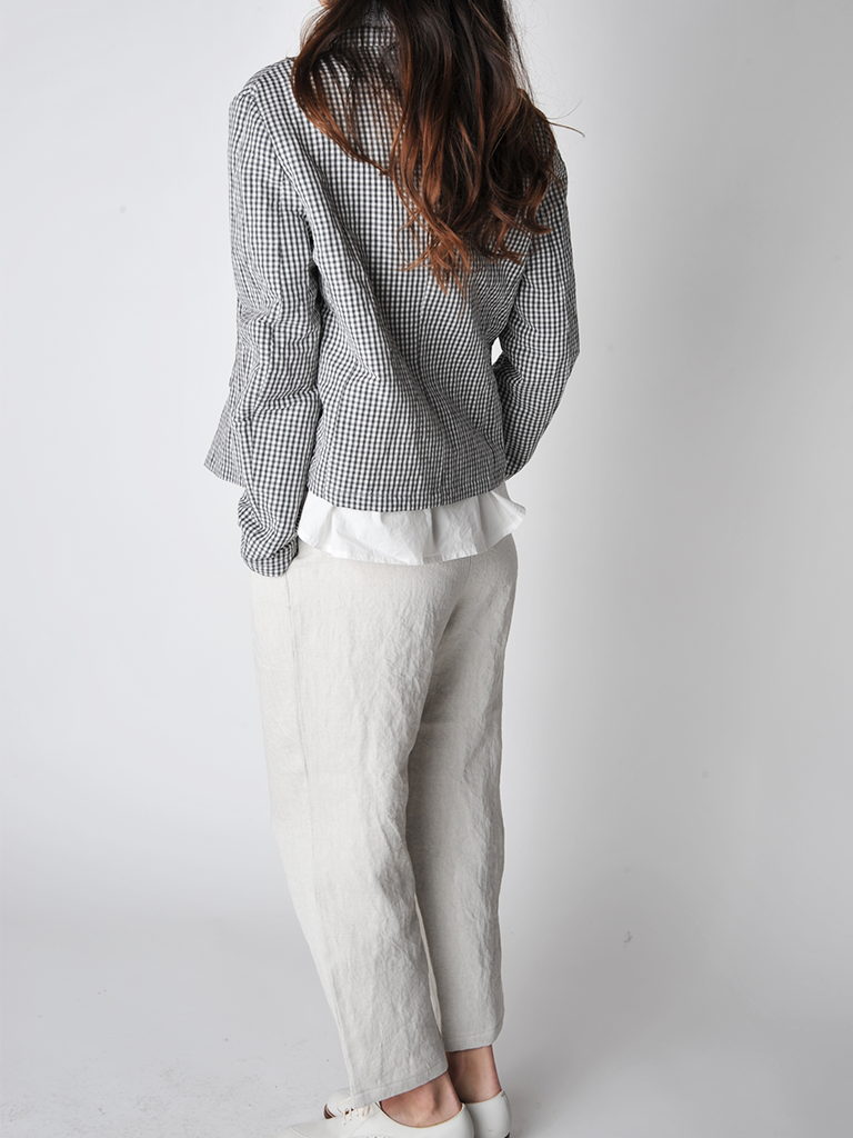 Chalk Linen Pull on Pants