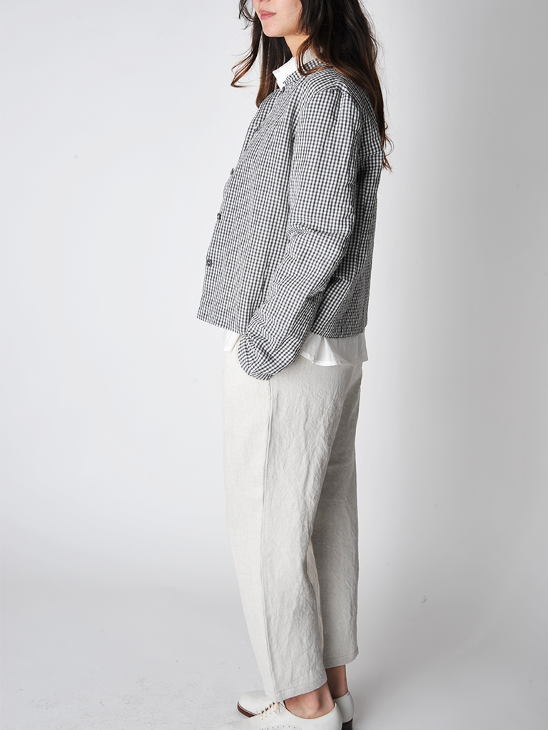 Chalk Linen Pull on Pants