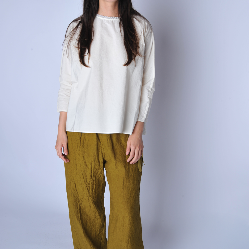 Apuntob | Meringue White Cropped WIde Leg Pant – Roztayger