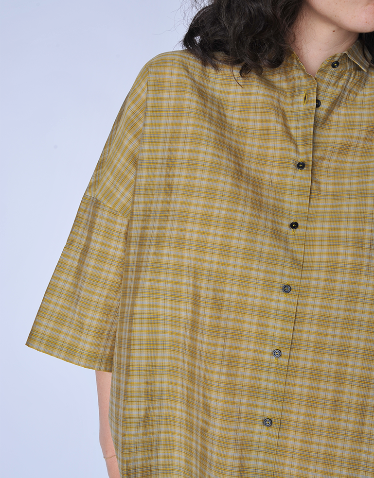Olive Plaid Button Down Shirt - Roztayger
