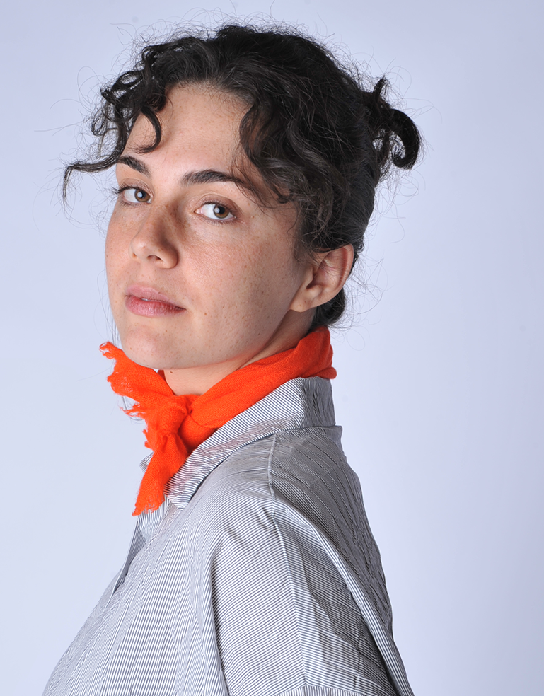 Orange  cashmere neck scarf - Roztayger