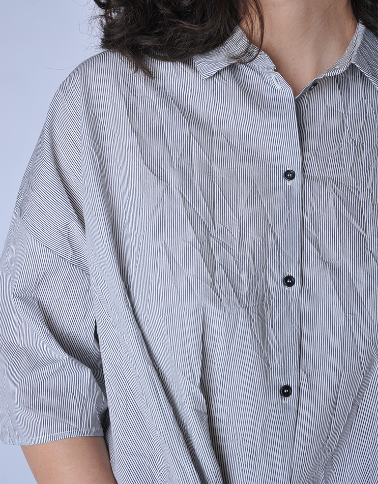 Abyss Striped Shirt Dress - Roztayger