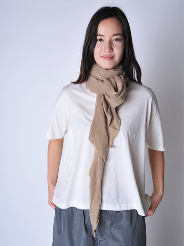 
  
	
    
	
    Camel Melange Diamond Cashmere Scarf