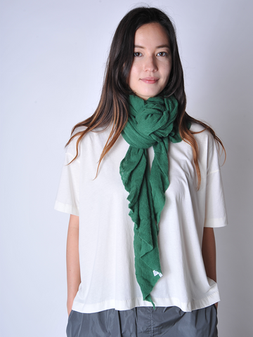 
  
	
    
	
    Mid Green Diamond Classic Knit Cashmere Scarf