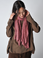 Deep Rose Melange Barre Knit Scarf