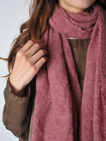 Deep Rose Melange Barre Knit Scarf