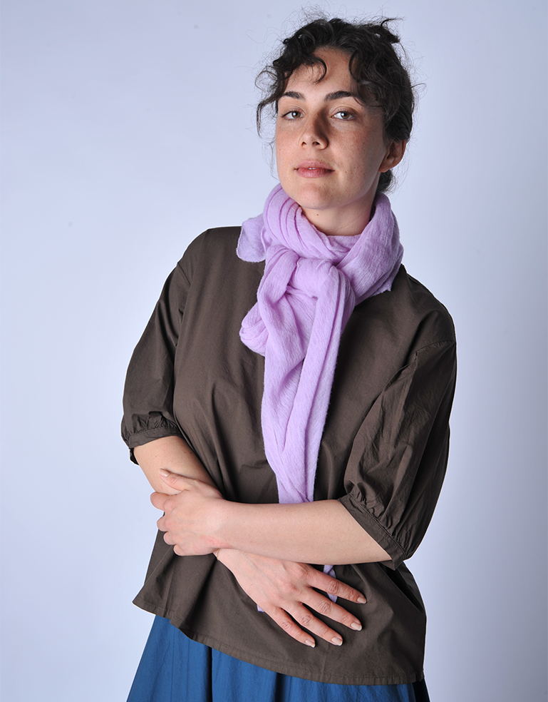 Wisteria Diamond Classic Knit Cashmere Scarf - Roztayger