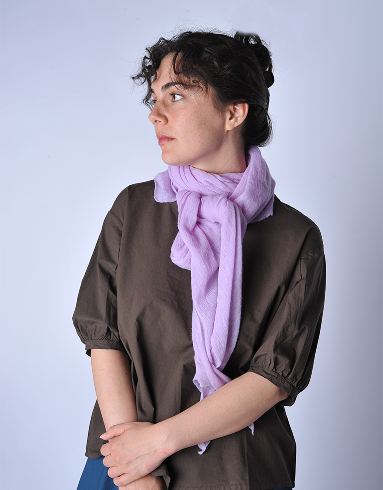 Wisteria Diamond Classic Knit Cashmere Scarf - Roztayger