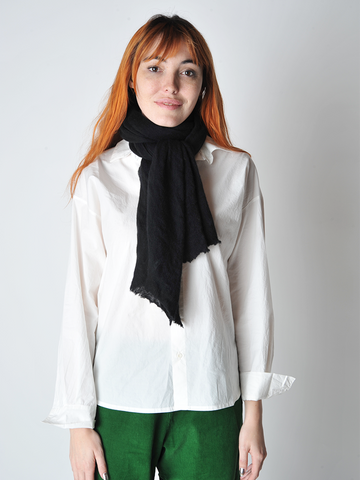 
  
	
    
	
    Black Melange Knit Cashmere Scarf