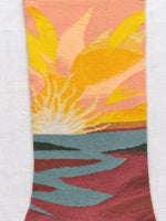Abstract Multi Color Sunburst Socks - Roztayger