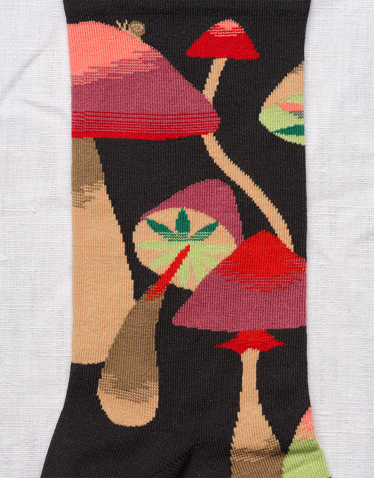 
                  
                    Dark Brown Mushroom and Snail Socks - Roztayger
                  
                