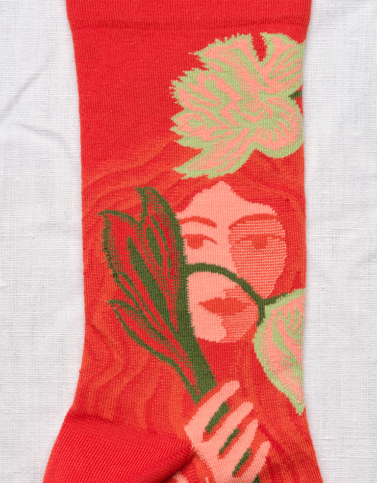 
                  
                    Red Woman and Tulip Socks - Roztayger
                  
                