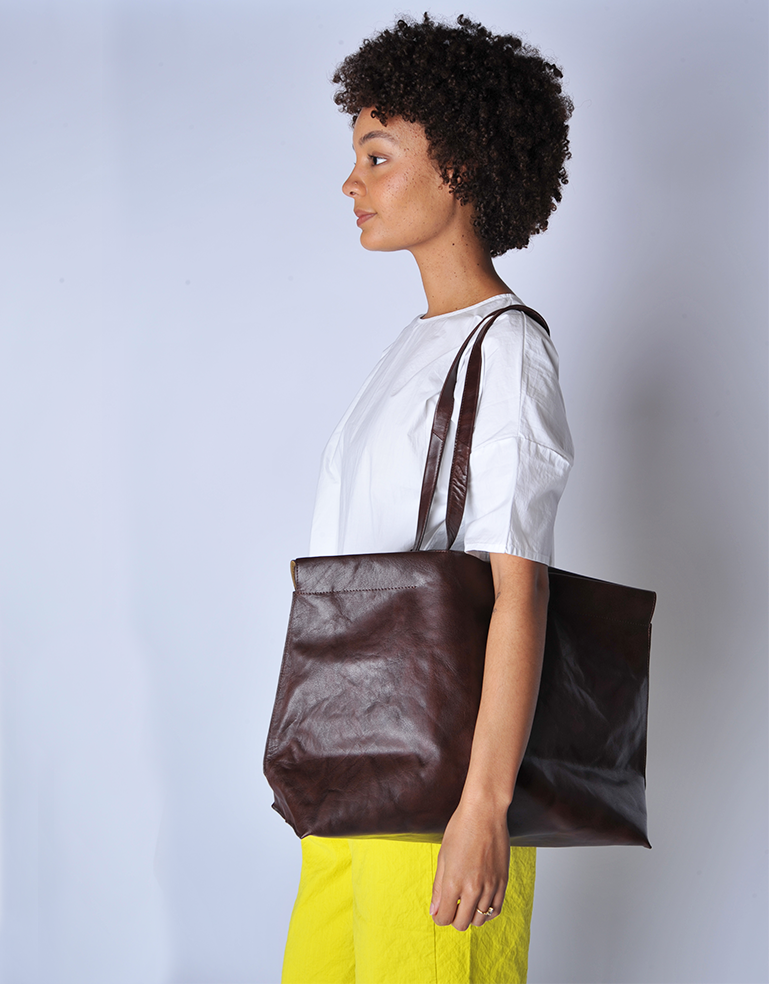 Brown East West Shopper - Roztayger