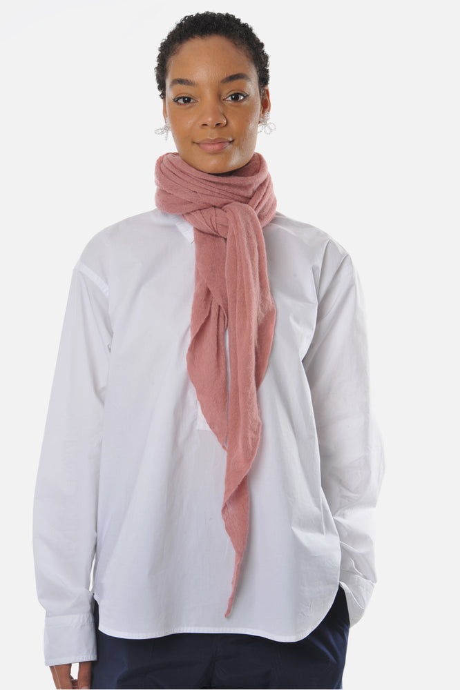 
                  
                    Dusty Terracotta Classic Knit Diamond Cashmere Scarf - Roztayger
                  
                