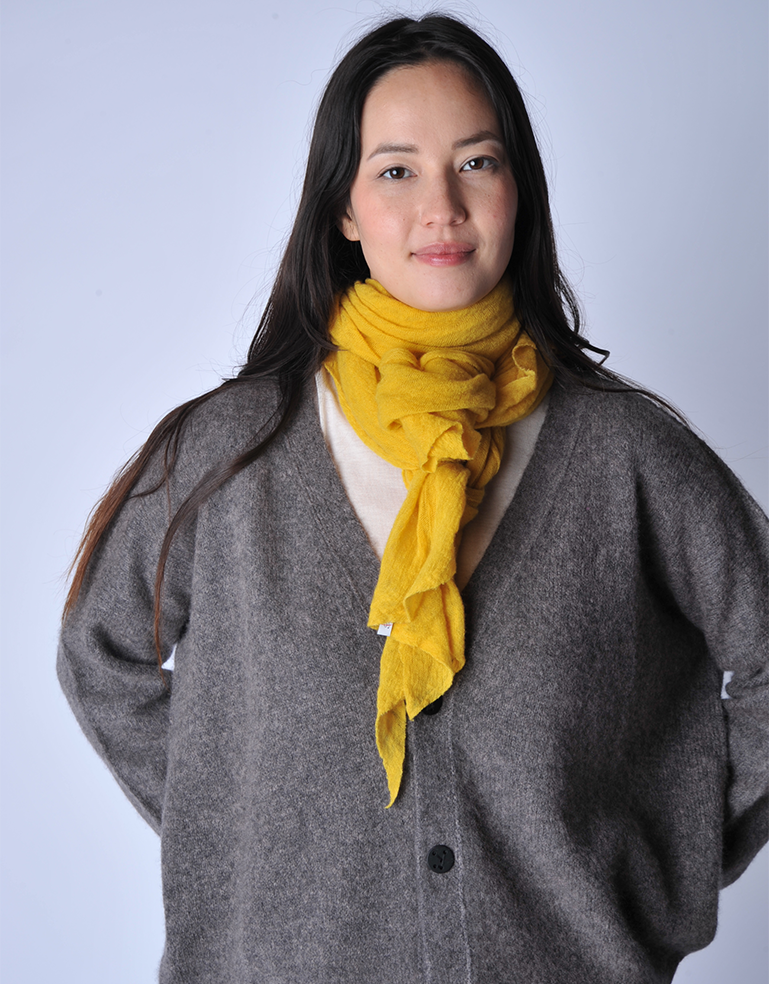 Yellow Curry Diamond Scarf - Roztayger