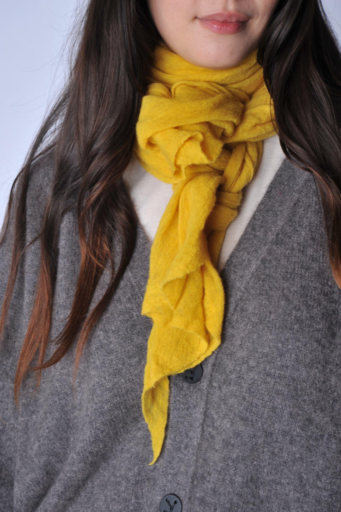 Yellow Curry Diamond Scarf - Roztayger