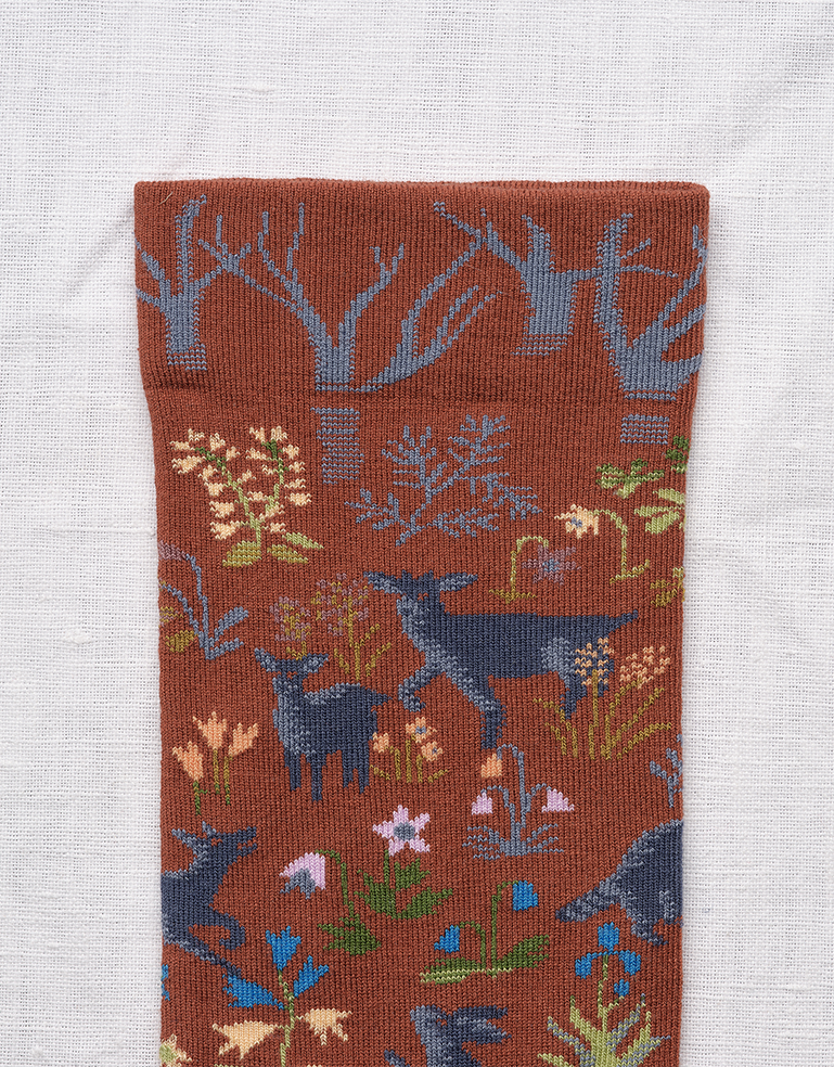 
                  
                    Brown Animals in Forest Socks - Roztayger
                  
                