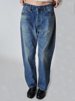 Used Medium Selvedge Denim Vintage Straight Cut Jeans