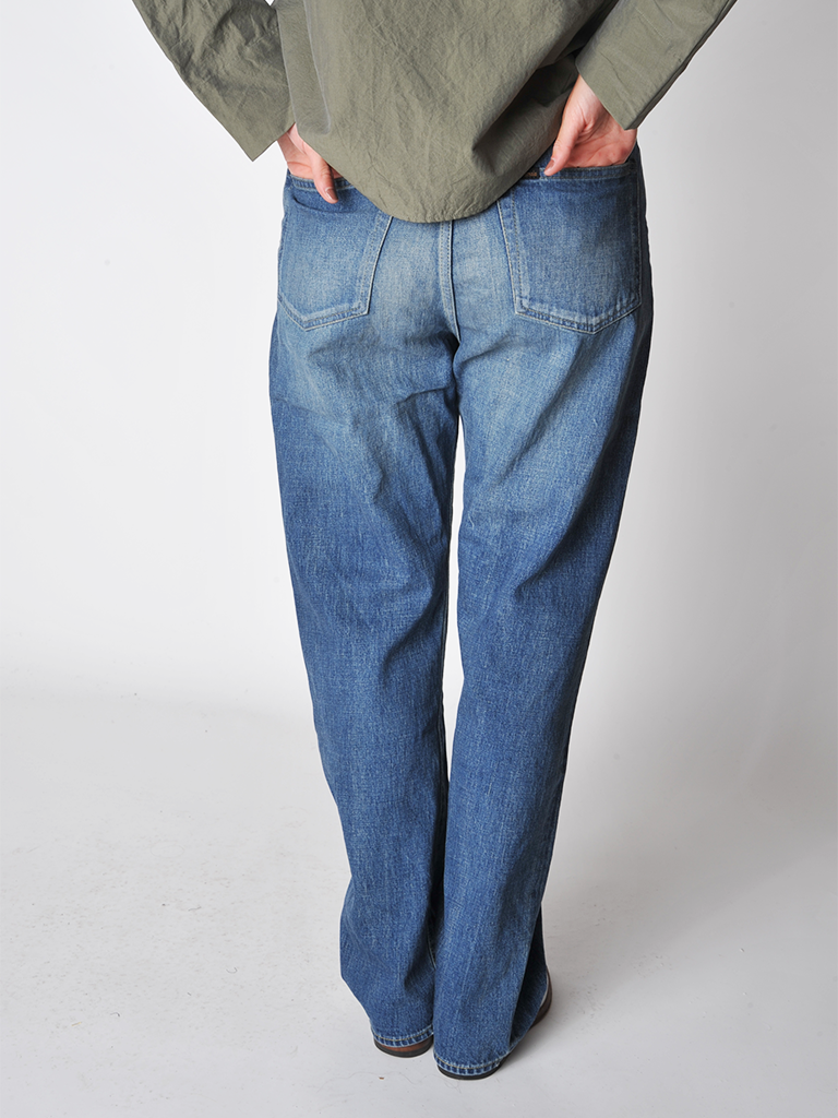 Medium Wash Selvedge Denim Monroe Cut Jean