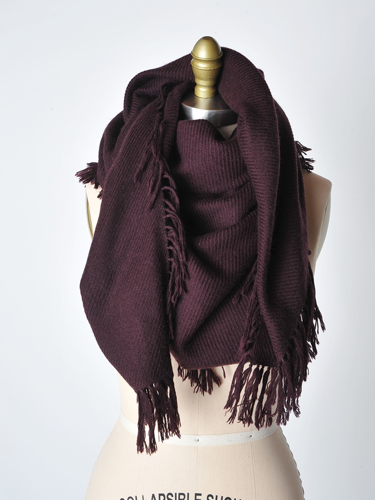 Burgundy Camille Scarf