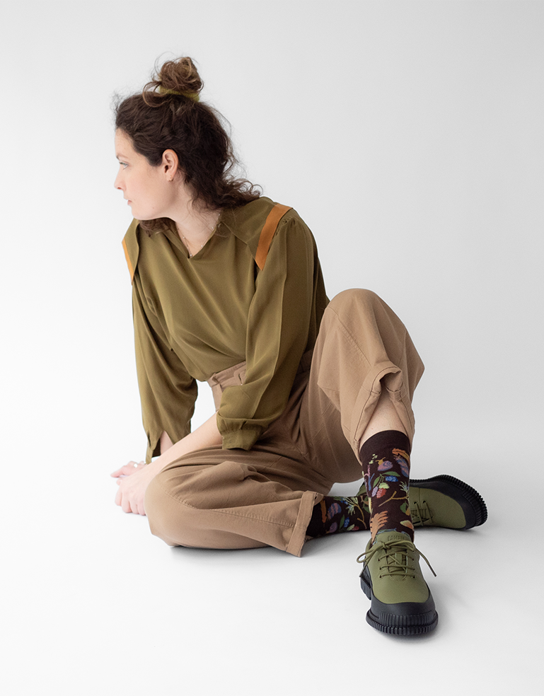 
                  
                    Deep Brown Flowers and Nuts Socks - Roztayger
                  
                