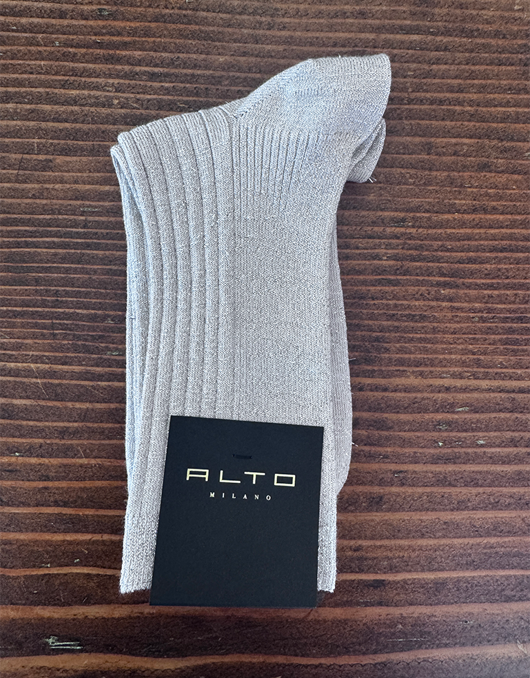 Light Gold Sparkle Socks - Roztayger