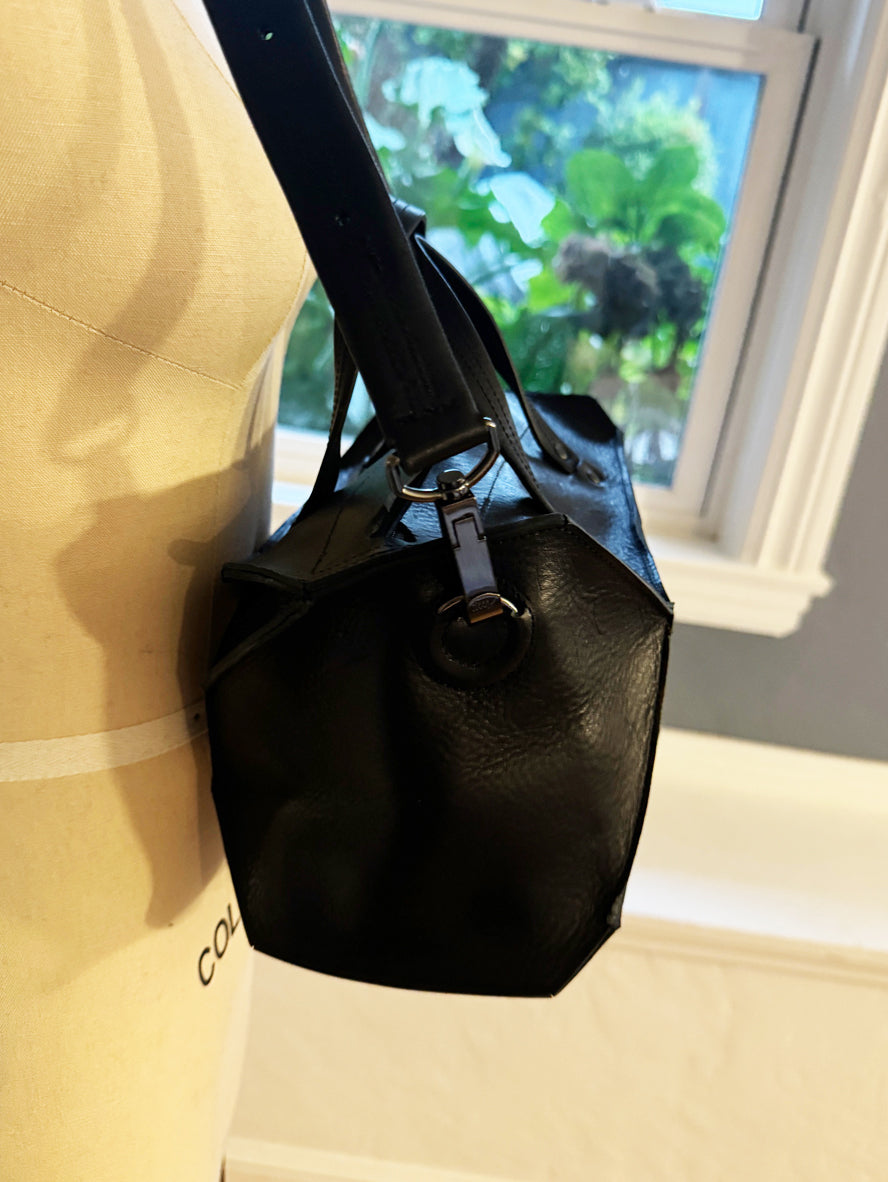 Small Black Collapse Eve Bag - Roztayger