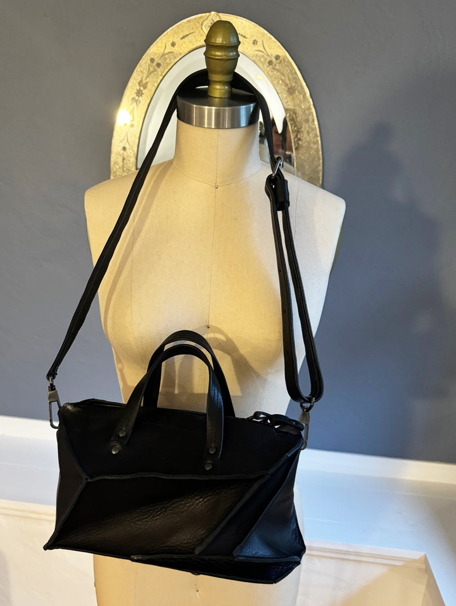 Small Black Collapse Eve Bag - Roztayger