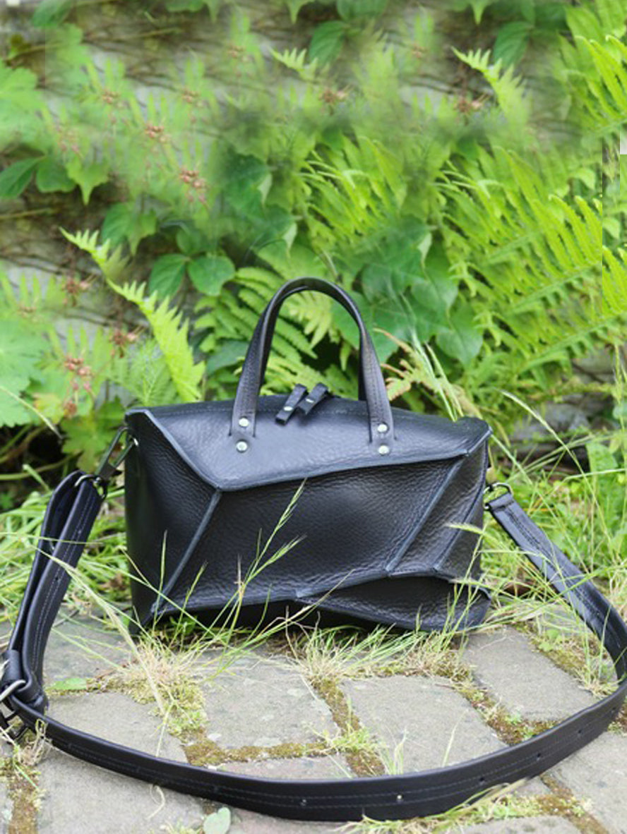 Small Black Collapse Eve Bag - Roztayger