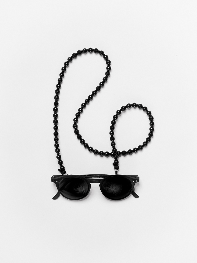 Black Eyeglass Chain - Roztayger