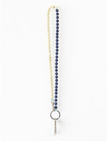 Blueberry and Opal  Long Perlen Keychain - Roztayger