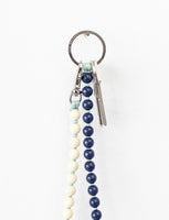 Blueberry and Opal  Long Perlen Keychain - Roztayger