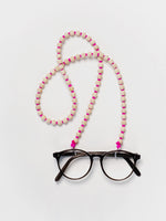 Natural and Pink Brillenkette Eyeglass Chain - Roztayger