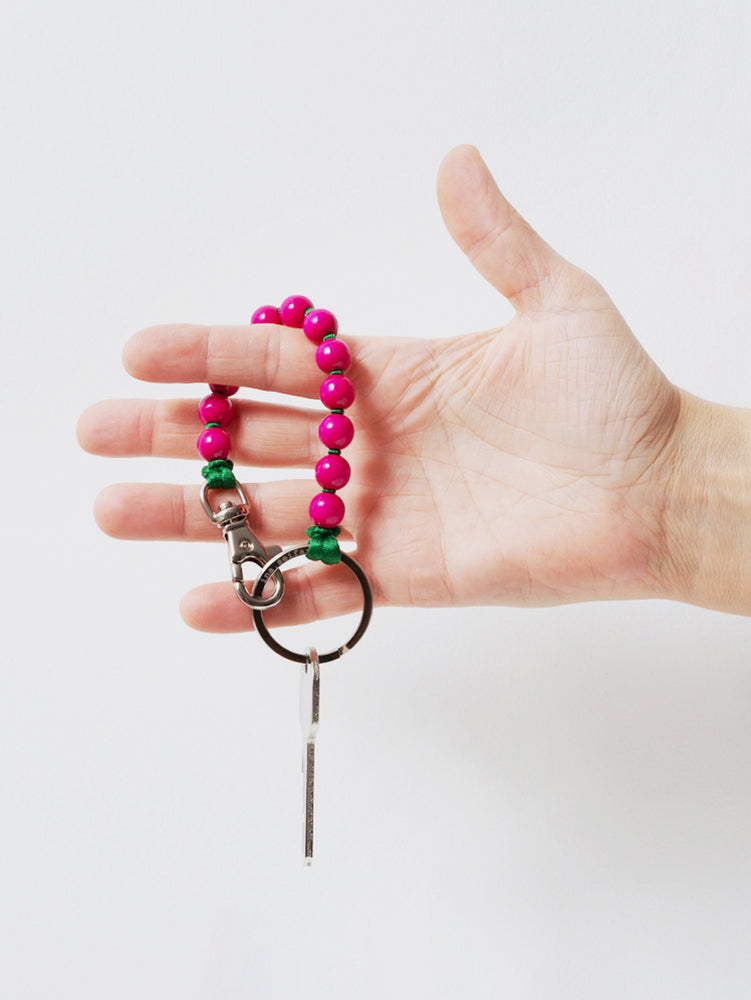 
                  
                    Fuschia and Green Short Perlen Keychain - Roztayger
                  
                