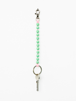 Mint Green and Rose Short Perlen Keychain