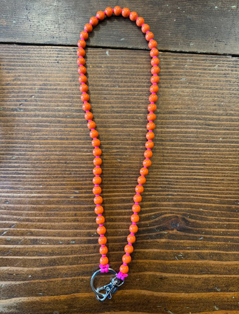 
                  
                    Orange and Pink Long Perlen Key Chain - Roztayger
                  
                