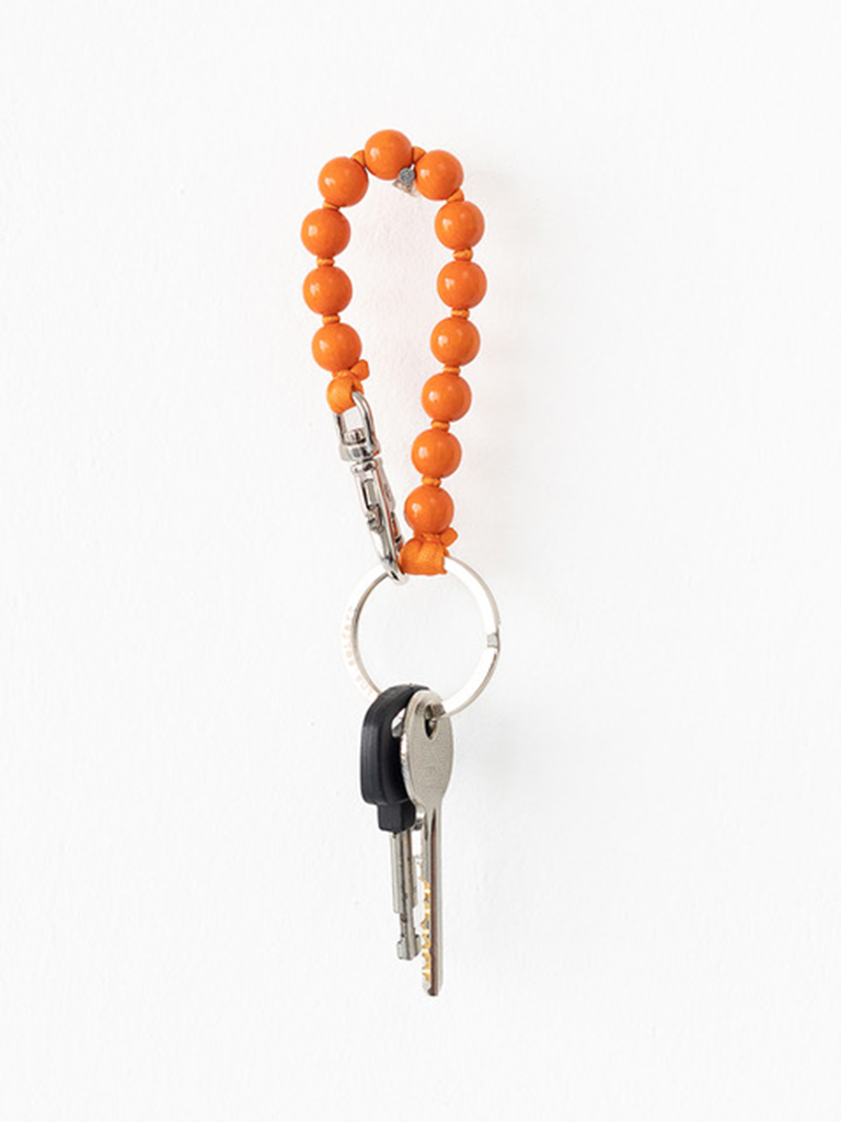 Orange Short Perlen Keychain - Roztayger