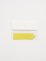 Yellow Leather Bookmark