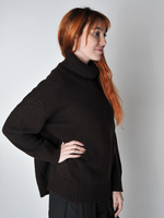 Bark Turtleneck Slouchy Sweater