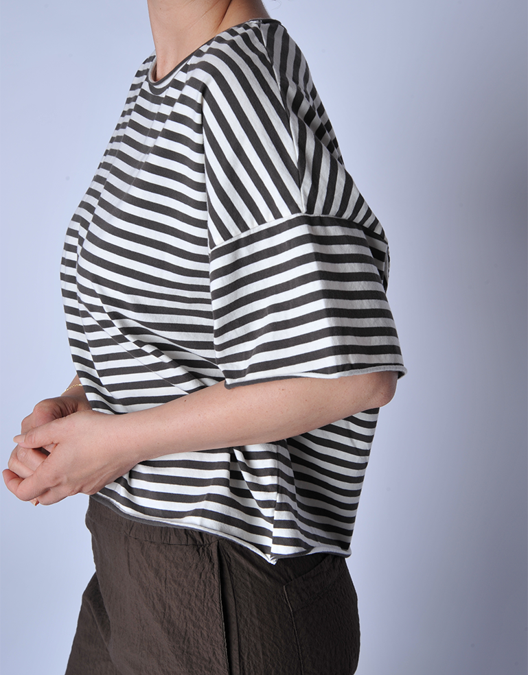 Brown Striped Frida Shirt - Roztayger