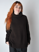 Bark Turtleneck Slouchy Sweater