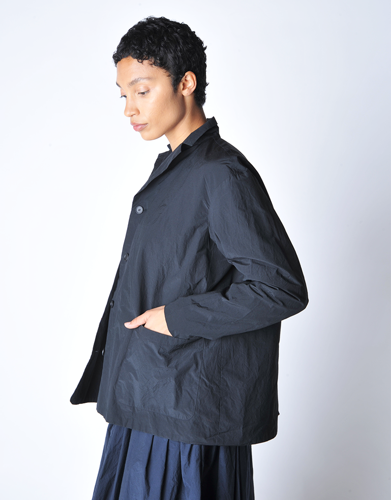 Ultra Black Oversize Babe Jacket - Roztayger