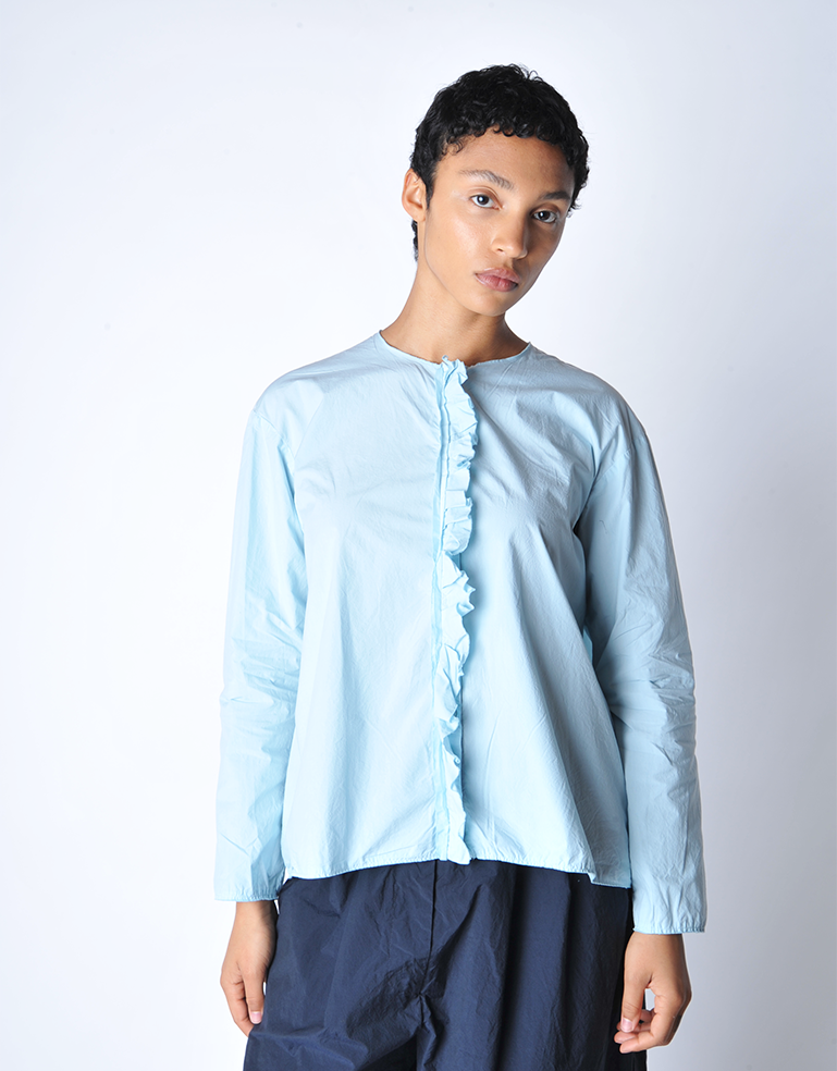 
                  
                    Fjord Long Sleeve Ruffle Girl Shirt - Roztayger
                  
                